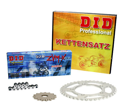 DID Super X-Ring chrom Kettenkit Kawasaki EX 300 Ninja, 13-14, EX300A