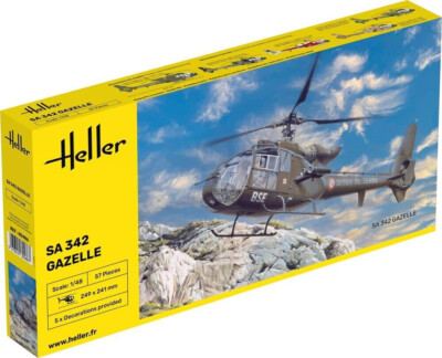 Heller SA 342 / SA342 Gazelle Hubschrauber 1:48 Bausatz Model Kit Art. 80486