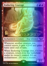 MTG Enduring Courage (133s/198) Duskmourn House of Horror Promos LP FOIL