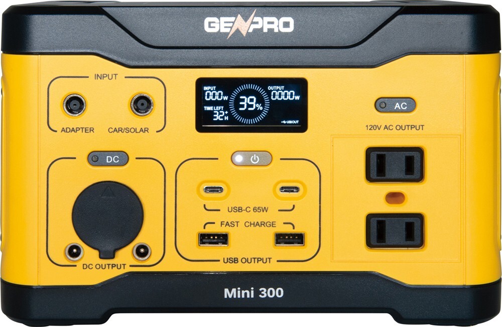 GenPro 300 - Compact Lightweight Portable Power Station 300W