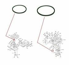 Belt Kit 1x Door Loading Belt  1x Rotary Belt For Sony COMPACT DISC PLAYER