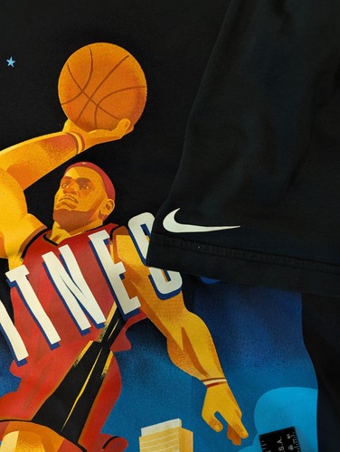 Nike Dri Fit Lebron James Graphic T Shirt Witness Men's XXL Black - Picture 3 of 6