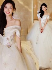 Noble Evening Formal Party Ball Gown Prom Bridesmaid Wedding Dress TSJY19761