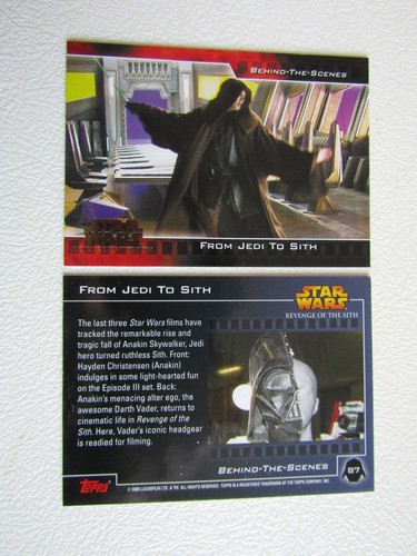 Topps 2005 Star Wars Revenge of the Sith Set Cards 1-90 Card Promo Choice - Picture 91 of 95