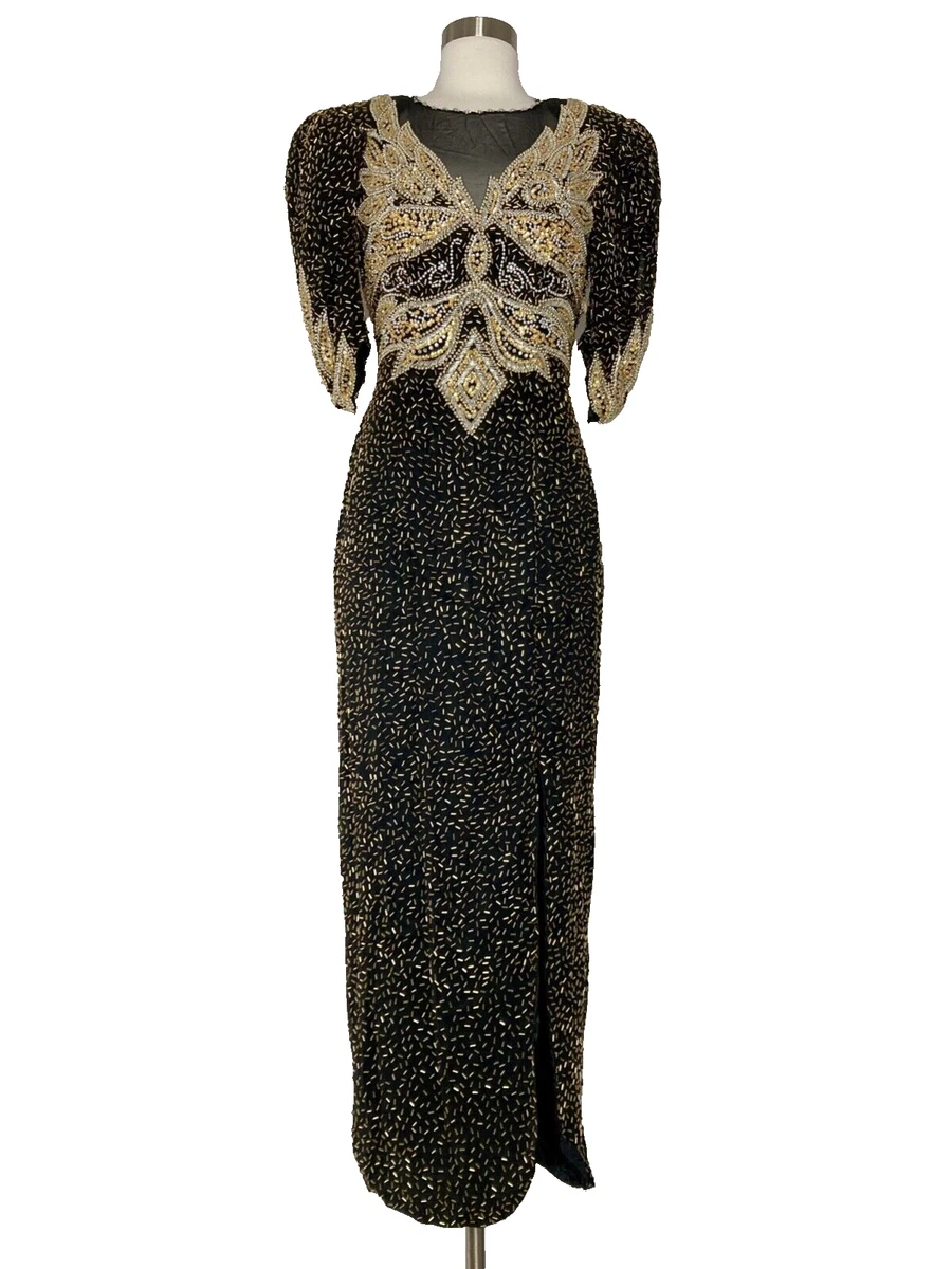 white christmas dresses Hand Beaded Vintage Caché Dress main image 0