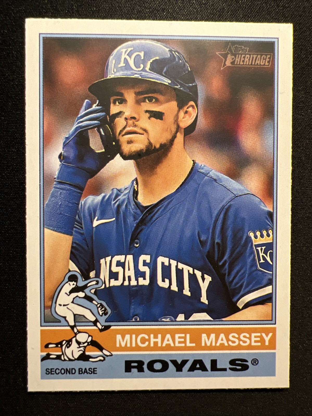 2025 Topps: Heritage-MLB #99 Michael Massey/Kansas City Royals/2B ⚾🐷⚾