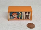 Vintage Fisher Price little people orange TV living room