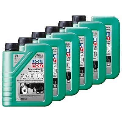 Rasenmäher Öl SAE 30 4-Takt Garten Rasen Verschleißschutz LIQUI MOLY 6 X 1 Liter