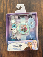 Disney Frozen kids Flashing Watch  Bracelet - 3 Piece Set