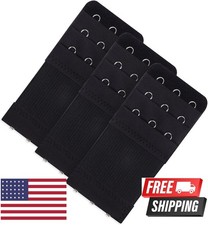 Yolev 3 Pieces Women's Bra Extenders Women's Stretchy Bra Extension Strap 3