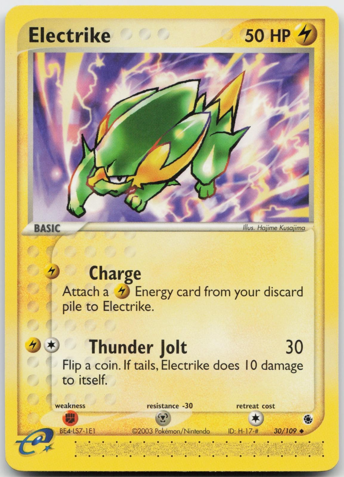 Electrike 30/109 Pokemon Ruby & Sapphire - LP