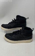 Nike Mens Court Vision Mid DR7882-002 Black Lace-Up Sneaker Shoes Size 12