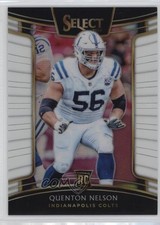 2018 Panini Select Concourse White Prizm 20/75 Quenton Nelson #2 0sm7