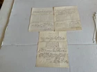 CIVIL WAR LOT OF 3 REQUISITIONS 2ND MASS. INF RGT & BATTERY FT BAKER DC MENTION