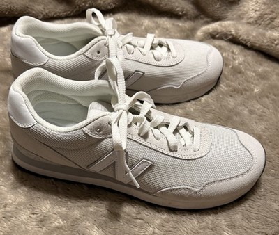 New Balance 515 Retro Vintage White Sneaker Shoe WLW515WHT Uni Women 10B Men 8.5