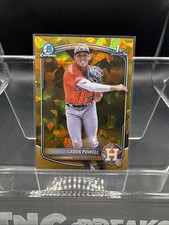 2025 Bowman Chrome Sapphire Caden Powell 🔥Gold Wave Refractor /50 (RC)