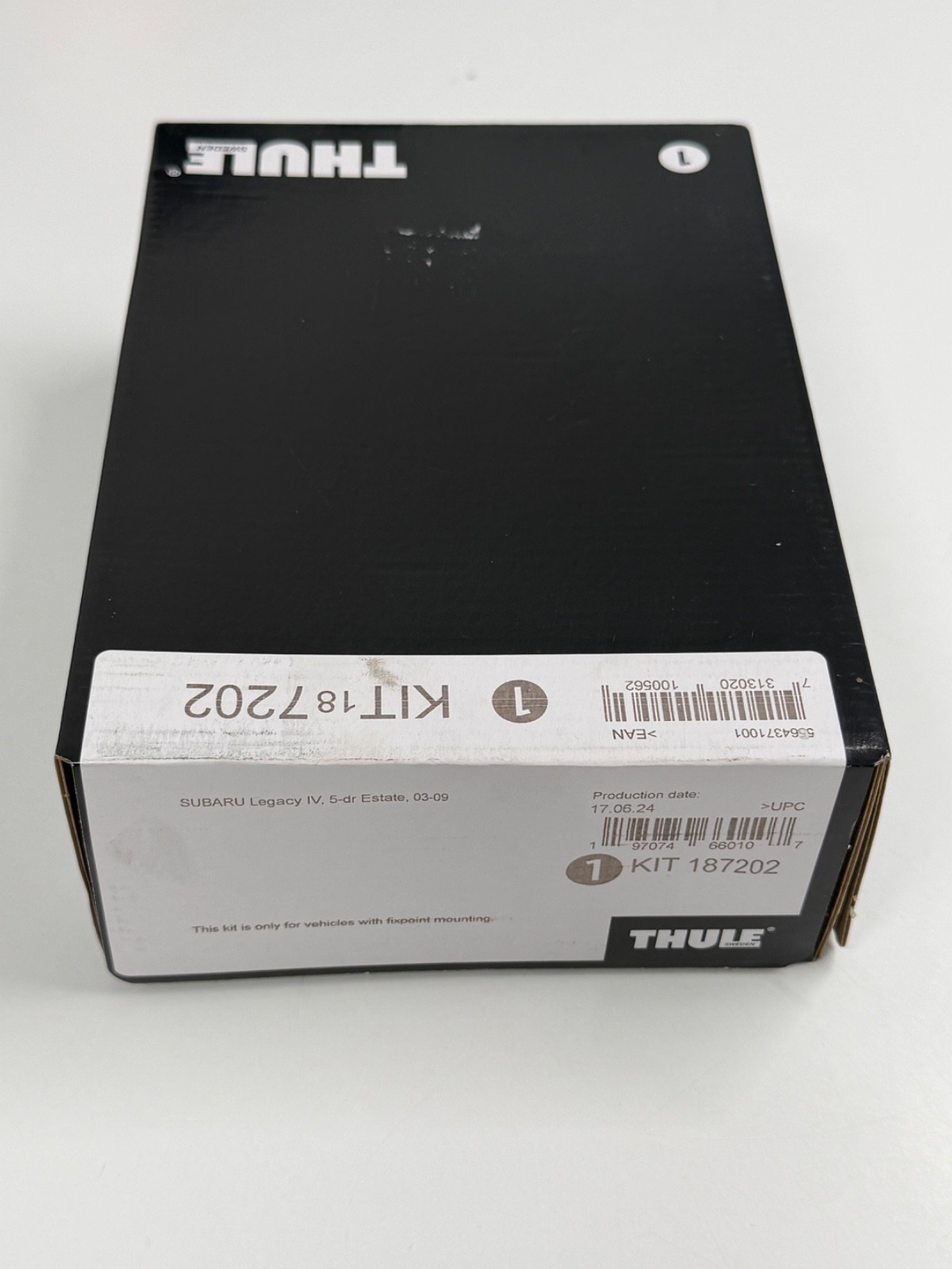 THULE FITTING KIT 7202 tatty box fits SUBARU Legacy IV, 5-dr Estate, 03-09