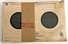 12 NRA Official 50 Yard Smallbore Rifle Paper Targets Unopened In Plastic
