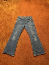 Vintage 70s Bell Bottom Flare Jeans Sears / Thumbs Up 30X30