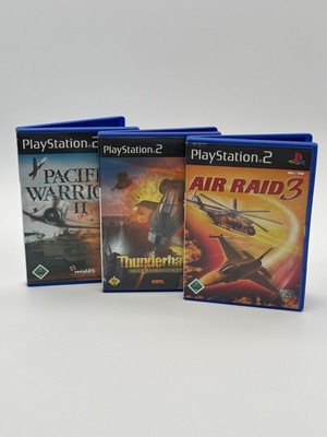 PS2 Sony Playstation 2 - Air Raid 3 + Thunderhawk + Pacific warriors 2 - PAL