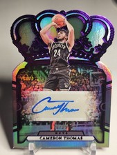 2023-24 Panini Crown Royale Purple /25 Cameron Thomas Auto #CA-CTB