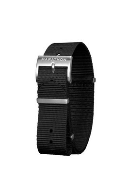 Marathon 20mm Black Nylon DEFSTAN Watch Strap with Parkerized Steel Hardware
