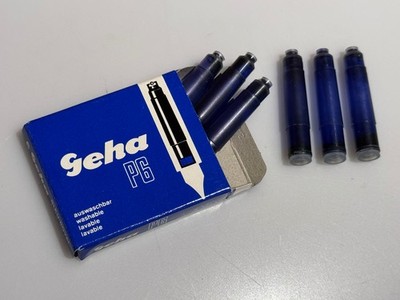 Geha Tintenpatronen Royalblau Blau Patronen original Geha Gehafüller P6 P/6