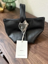 NWT Limited Edition Brandon Maxwell Vegan Leather Makeup Bag By Merit Beauty 