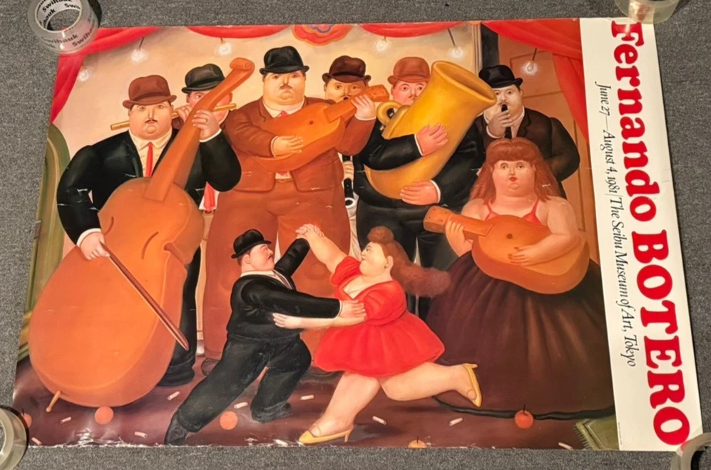 Affiche Lithographie Fernando Botero - Pedrito - 1975 - 45x29,5 Cm