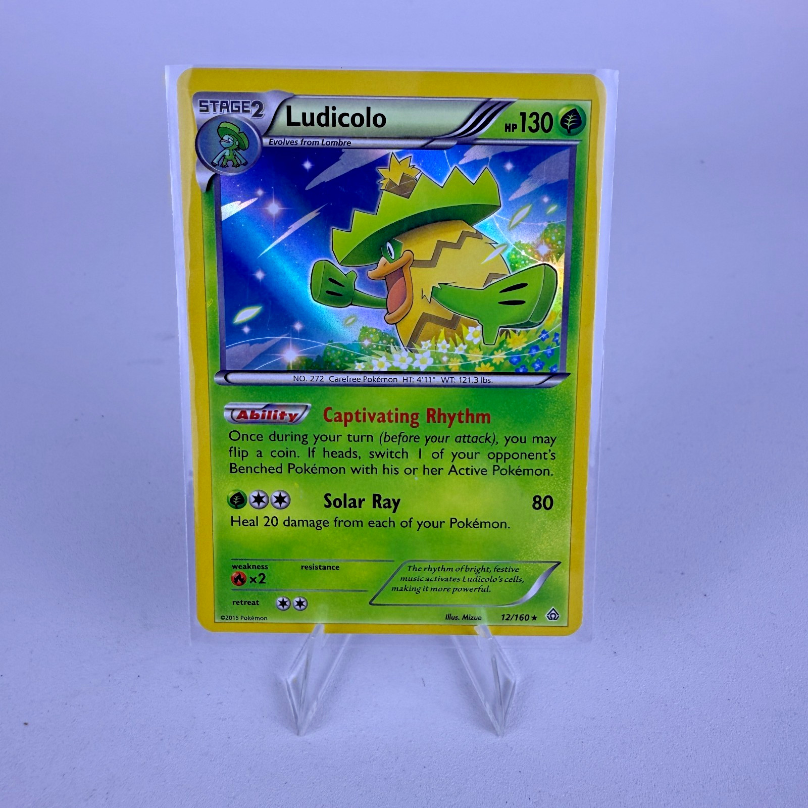 Ludicolo 12/160 - Holo Rare Pokemon XY Primal Clash Card