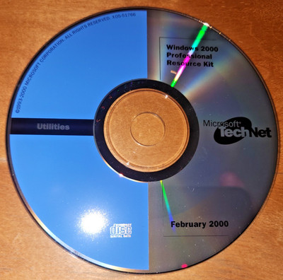 Microsoft Windows 2000 Professional Resource Kit CD Technet February 2000
