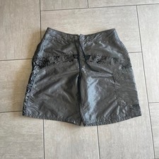 Ocean Pacific OP Mens Metallic Silver Floral Board Shorts Size 34 Surf Trunks