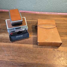 Vintage Polaroid SX-70 Land Camera Folding Instant Camera w/Leather Case