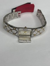 Vintage Anne Klein Two Tone Hidden Face Quart...