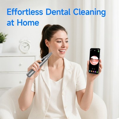 5 Modes Visual Ultrasonic Tooth Cleaner Tartar Plaque Remover for Teeth Cleaning
