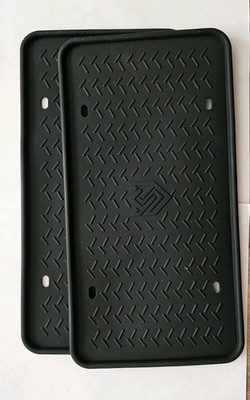 Seven Sparta Silicone License Plate Frames (2 PCS) - Rattle-Proof, Rust-Proof.