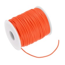 54.7 Yards Hollow Pipe Tubing Rubber Cord Knitting Barber Cord, Orange