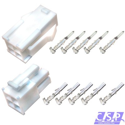Set 4-polig Molex Mini-Fit Jr. Buchse 39-01-2045 + Stift 39-01-2046, 5557, 5559