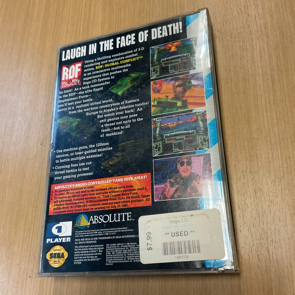 RDF: Global Conflict (Sega CD, 1995) Complete W - Image 2 of 4