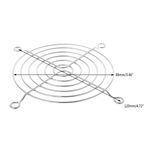 Fan for Protection Net Grille 9cm Dia Iron Mesh Safety Grid For Computer for Cas - Afbeelding 5 van 8