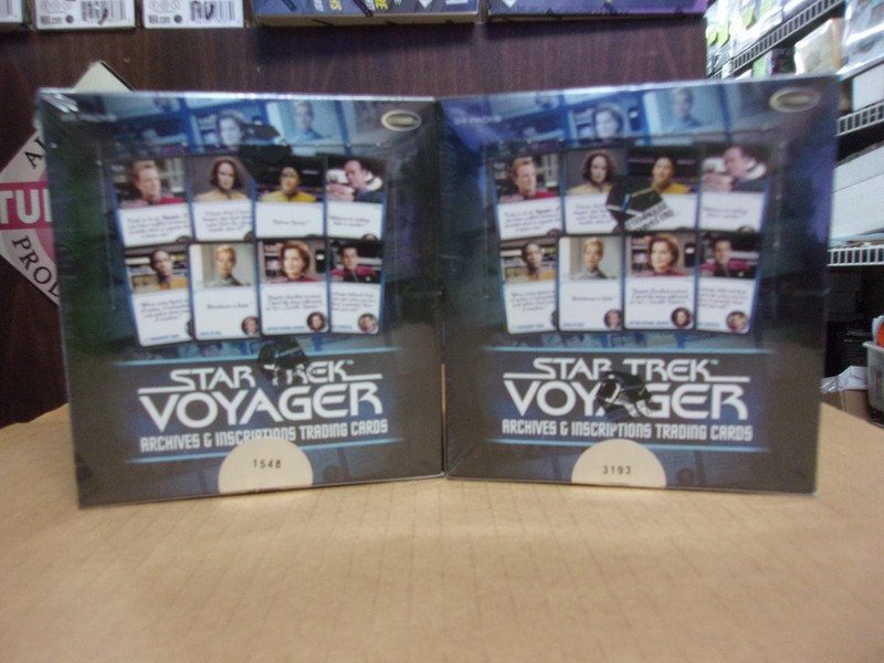 LOT  (2) 2026 RITTENHOUSE STAR TREK VOYAGER ARCHIVES & INSCRIPTIONS HOBBY BOXES