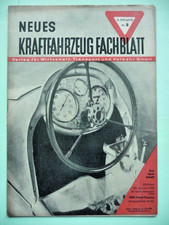 Neues Kraftfahrzeug Fachblatt Nr. 8 von 1950