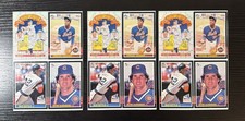 (3) 1985 Donruss Box Bottom Uncut Dwight Gooden #PC1 Rookie RC Sandberg Gehrig
