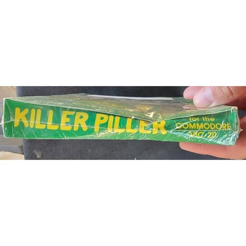 Cassetta software vintage Killer Piller per Commodore VIC 20 Castle NUOVO SIGILLATO - Foto 4 di 5