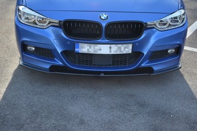 Maxton Design Frontlippe passend für BMW 3er M-Paket F30 / F30 FL schwarz Hochgl