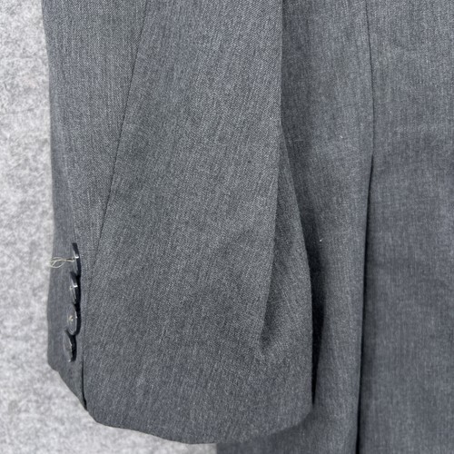 Van Heusen Blazer Mens 46R Gray Two Button Suit Jacket Sport Coat Classic Fit - Picture 11 of 15