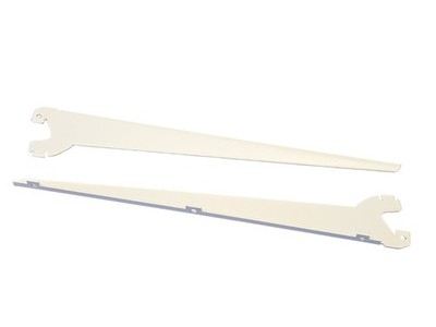 NEU 1x Winkelkonsolen Paar T47cm cremeweiß Konsolen für Eden Tegometall ITAB*