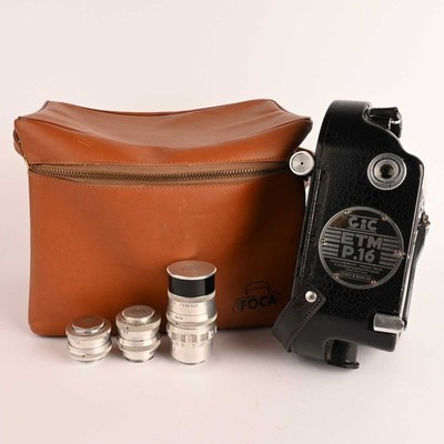 Movie camera GIC ETM P16 Filmkamera Som Berthiot 1,5/17mm1,9/25 2,5/75mm SHP 311