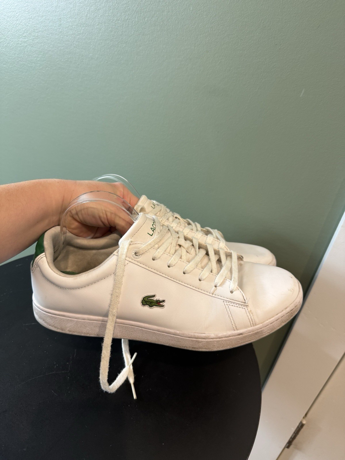 Lacoste Men's Hydez 119 1 P SMA Lifestyle Sneaker Shoes Size 11.5 White Leather thumbnail 8