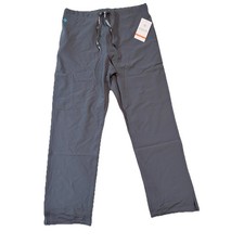 Med Couture Energy Quick Dry Stretch Women's Scrub Pants 8719-Medium - Pewter